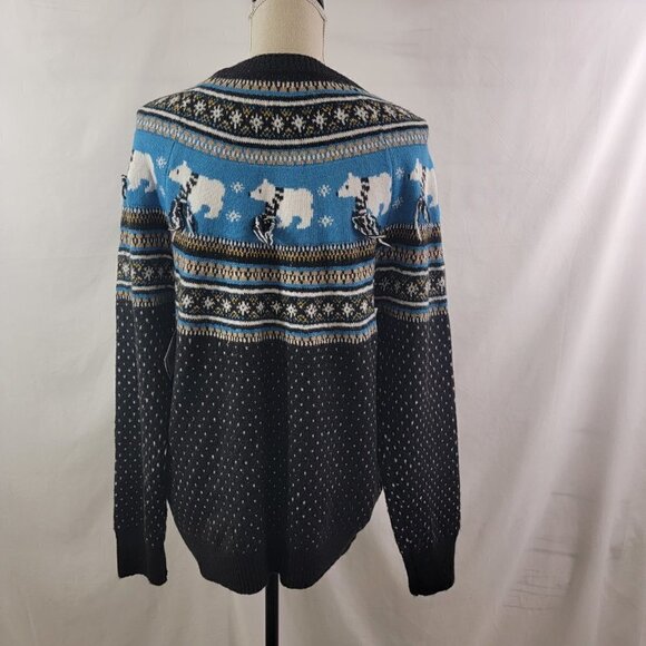 Holiday Time POLAR BEAR Ugly Christmas Holiday Sweater – Size  Small - Picture 11 of 16